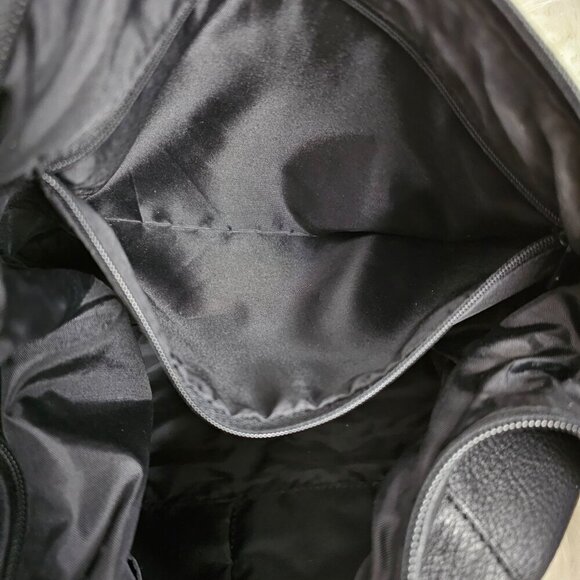 Kenneth Cole Reaction Vegan Pebble Leather Pocket Black Shoulder Bag - Picture 5 of 14